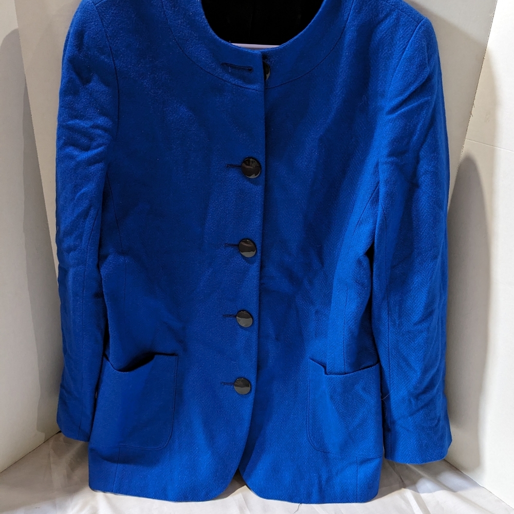 Tall girl 100% wool Jacket button down fully lined coat  Size 12